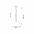 Lampada rustica a sospensione Ø80 cm Galileo Il Fanale Viadurini