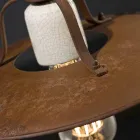 Lampada saliscendi artigianale in ceramica e metallo Kristen Ferroluce Viadurini