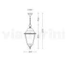 Lampada Sospensione da Esterno in Alluminio e Vetro Made in Italy - Bonaria Viadurini