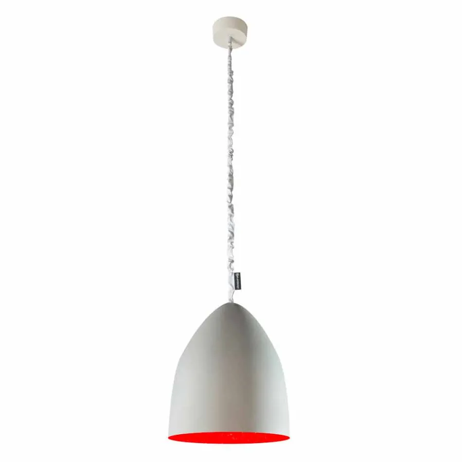 Lampada sospensione In-es.artdesign Flower S Cemento finitura cemento Viadurini
