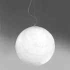 Lampada sospensione polietilene Slide Mineral a sfera fatta in Italia Viadurini