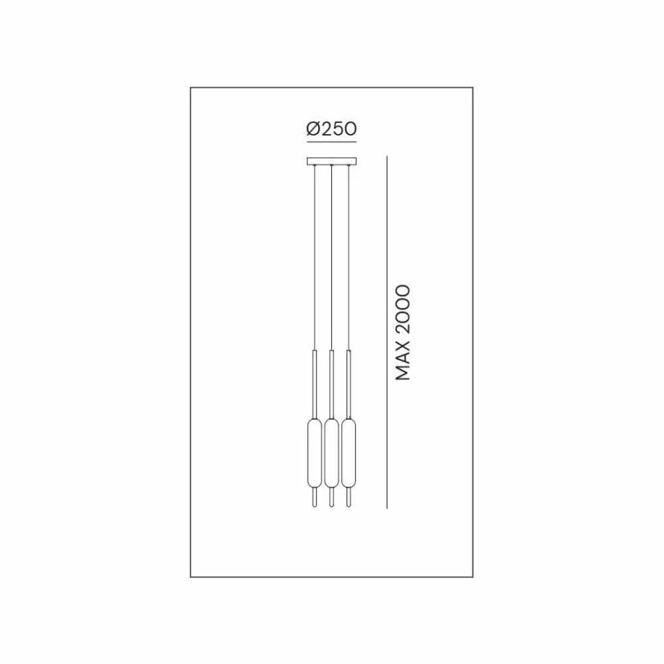 Lampada Sospesa a 1, 3 o 6 Luci in Ottone Design Moderno - Typha by Il Fanale Viadurini