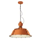 Lampada Sospesa Artigianale Industriale in Ferro e Ceramica - Industrial Viadurini
