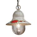 Lampada Sospesa da Esterno in Alluminio Bianco Dipinto a Mano - Imperia