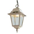 Lampada Sospesa da Esterno in Alluminio Bianco e Decoro a Mano - Gorizia
