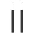 Lampada Sospesa da Incasso in Alluminio Bianco o Nero, 2 Pezzi - Rebolla
