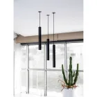 Lampada Sospesa da Incasso in Alluminio Bianco o Nero, 2 Pezzi - Rebolla Viadurini