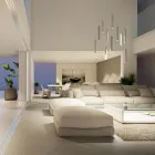 Lampada Sospesa Decorativa in Alluminio Bianco o Nero, 2 Pezzi - Rebolla Viadurini