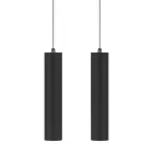 Lampada Sospesa Decorativa in Alluminio Bianco o Nero, 2 Pezzi - Rebolla Viadurini