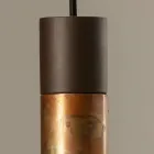 Lampada Sospesa in Ceramica e Rame Realizzata a Mano in Italia - Toscot Match Viadurini