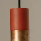 Lampada Sospesa in Ceramica e Rame Realizzata a Mano in Italia - Toscot Match Viadurini