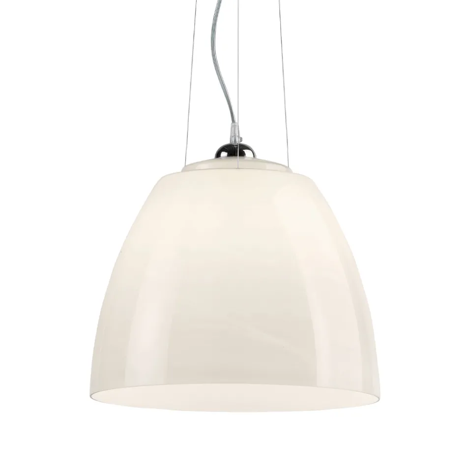 Lampada Sospesa in Vetro Veneziano Incamiciato Soffiato a Mano - Flora Viadurini