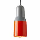 Lampada sospesa moderna in ceramica e alluminio made in Italy Asia Viadurini