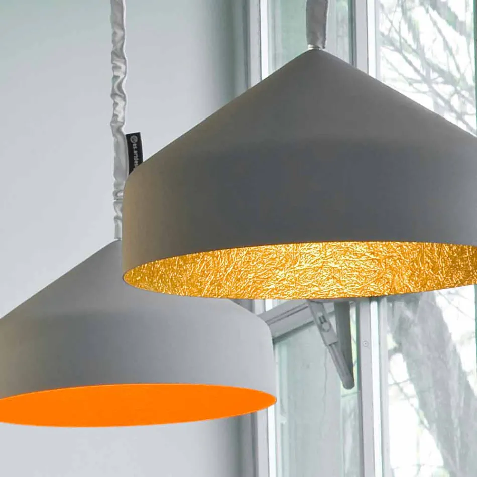 Lampada sospesa moderna In-es.artdesign Cyrcus Cemento verniciata Viadurini