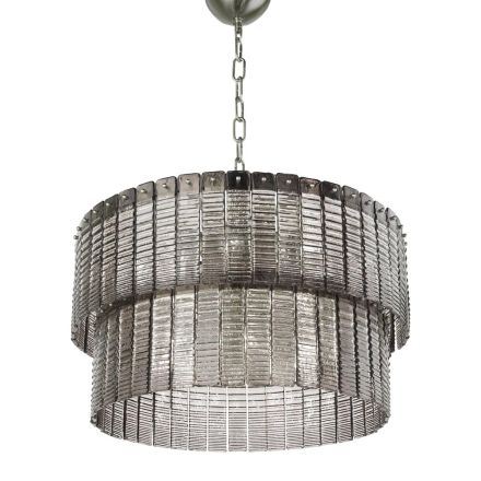 Lampada Sospesa Moderna in Vetro Artigianale Lusso Made in Italy - Valadier Viadurini