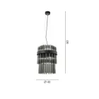 Lampada Sospesa Moderna in Vetro Soffiato Lusso Made in Italy - Maesta Viadurini