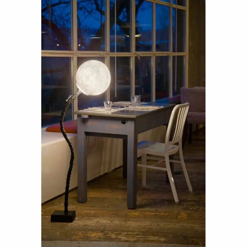 Lampada stelo flessibile da terra In-es.artdesign Micro Luna nebulite Viadurini