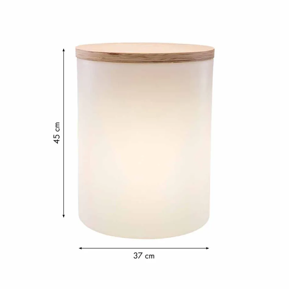 Lampada Tavolino da Esterno o Interno Design a Led, Solare o E27 - Tamburostar Viadurini