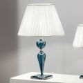 Lampada Tavolo Classica in Vetro Fatto a Mano Rigaton e Metallo - Fievole