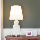 Lampada tavolo colorata Slide Lady of Love design moderno made Italy Viadurini