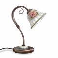 Lampada Tavolo in Metallo e Ceramica Fatta a Mano con Passanastri - Napoli