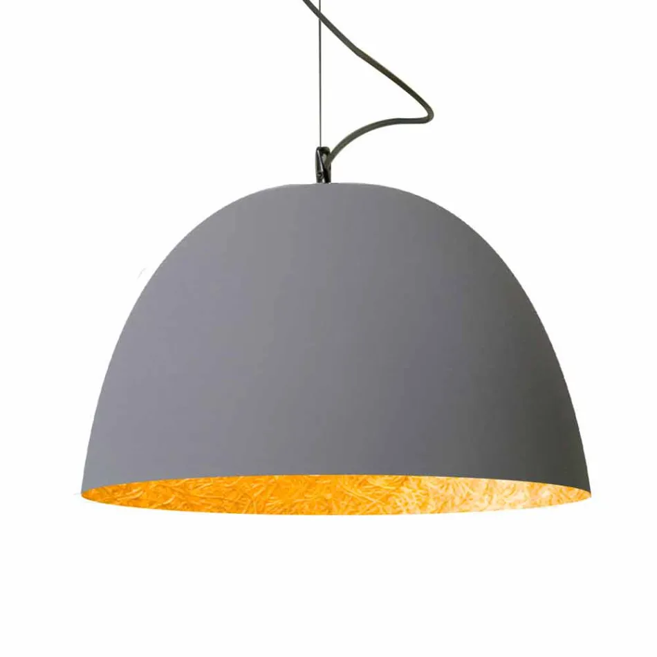 Lampada verniciata a sospensione In-es.artdesign H2o Cemento moderna Viadurini