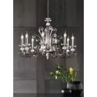 Lampadario 8 Luci in Vetro Soffiato e Cristallo di Lusso Classico - Cassea Viadurini