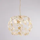 Lampadario a 3 luci in metallo e cristallo per arredare il soggiorno – Orchidea Viadurini
