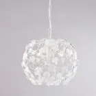 Lampadario a 3 luci in metallo e cristallo per arredare il soggiorno – Orchidea Viadurini