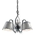 Lampadario a 3 o 5 Luci in Ceramica Effetto Ricamo Dipinta a Mano - Ravenna