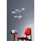 Lampadario a 9 Luci in Alluminio Verniciato Made in Italy Pregiato - Flash Viadurini