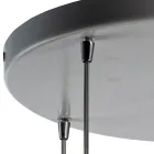 Lampadario a Cinque Cupole Sospeso in Vetro Veneziano Made in Italy - Lucilla Viadurini