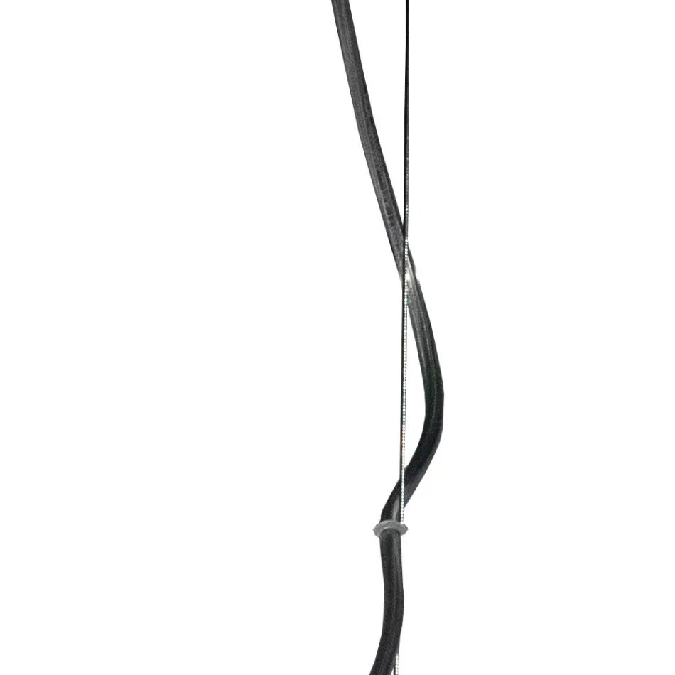 Lampadario a Due o Tre Lumi in Vetro Soffiato a Mano Made in Italy - Sibilla Viadurini