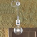 Lampadario a sospensione in ceramica stile rustico Ferroluce