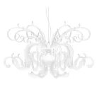 Lampadario a Sospensione in Plexiglass Bianco Design Riciclabile - Sancio Viadurini