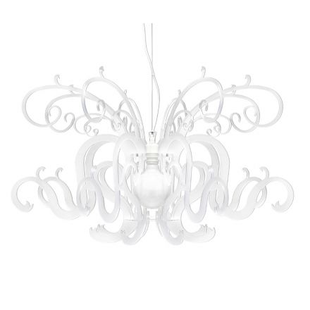 Lampadario a Sospensione in Plexiglass Bianco Design Riciclabile - Sancio Viadurini