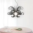 Lampadario a Sospensione in Plexiglass Bianco o Nero Riciclabile - Sancio Viadurini