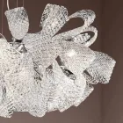 Lampadario Artigianale a 21 Luci in Vetro Veneziano, Made in Italy - Diamonique Viadurini