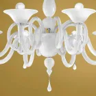 Lampadario Artigianale a 8 Luci in Vetro di Venezia, Made in Italy - Margherita Viadurini