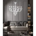 Lampadario Artigianale in Vetro Veneziano Soffiato Stile Classico - Vanity Viadurini