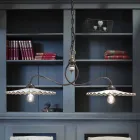 Lampadario bilancere in ceramica lucida Ferroluce L'Aquila  Viadurini