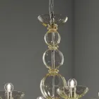 Lampadario Classico 12 Luci in Vetro Veneziano Made in Italy - Foscarino Viadurini