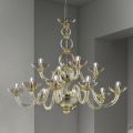 Lampadario Classico 12 Luci in Vetro Veneziano Made in Italy - Foscarino