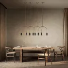 Lampadario con 2 Luci in Diverse Finiture Made in Italy - Signora Viadurini