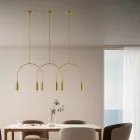 Lampadario con 2 Luci in Diverse Finiture Made in Italy - Signora Viadurini