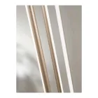 Lampadario con 8 Luci LED in Metallo Verniciato Oro e Cavetti Regolabili - Arancio Viadurini