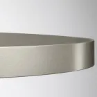 Lampadario con Corpo Luminoso in Vetro e 3 Cerchi in Alluminio - Clara Viadurini