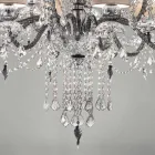 Lampadario da 12 Luci Artigianale in Vetro Veneziano, Made in Italy - Milagros Viadurini