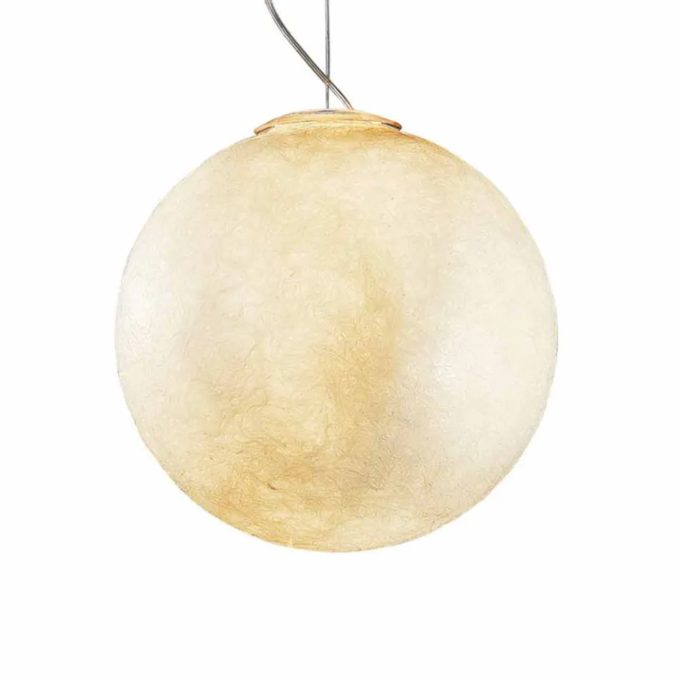 Lampadario di moderno design In-es.artdesign Luna bianco in nebulite Viadurini