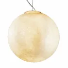 Lampadario di moderno design In-es.artdesign Luna bianco in nebulite Viadurini